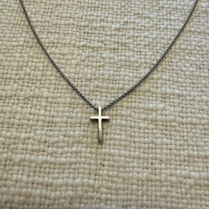 James Avery Silver Petite Latin Cross Necklace